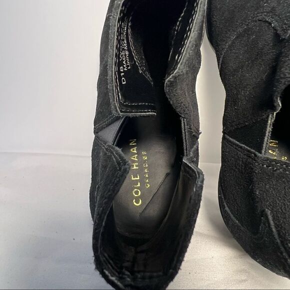 Cole Haan Grand OS Alayna ll Black Suede Booties 6 - Picture 9 of 10